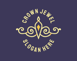 Premium Crown Tiara logo design