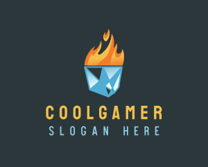 Ice Flame Heating Logo