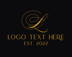 Lettering - Elegant Luxury Boutique logo design