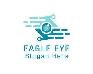 Cyberspace Technology Eye  logo design