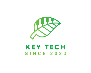 Keyboard - Nature Piano Keys logo design