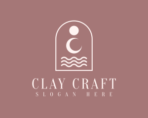 Clay - Bohemian Arch Spa logo design