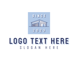 Storage - Freight Courier Warehouse logo design