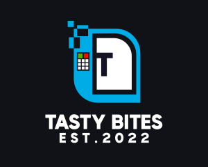 Snacks - Vending Machine Letter logo design