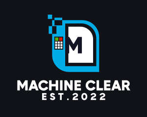 Vending Machine Letter  logo design