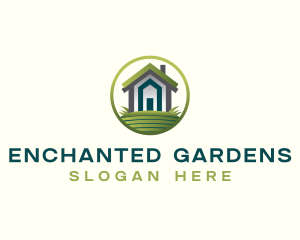 House Lawn Real Estate logo design