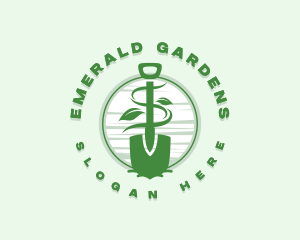 Garden Shovel Landscaping logo design