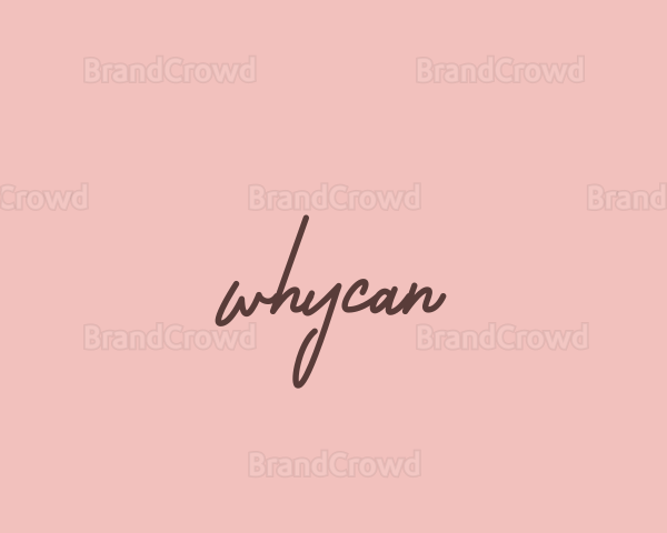 Feminine Cursive Business Logo