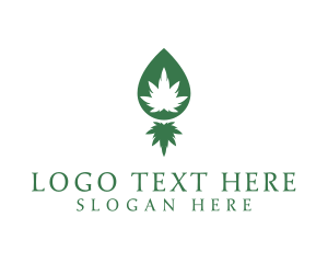 Smoking - Medical Marijuana Herb logo design