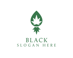 Medical Marijuana Herb logo design