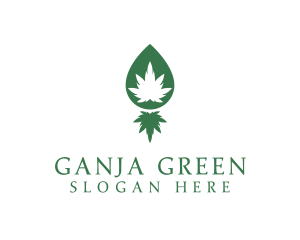 Medical Marijuana Herb logo design