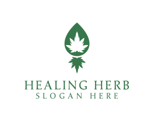 Medical Marijuana Herb logo design