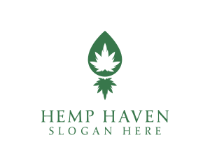 Medical Marijuana Herb logo design