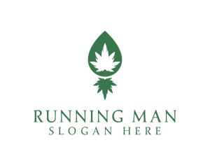 Smoking - Medical Marijuana Herb logo design
