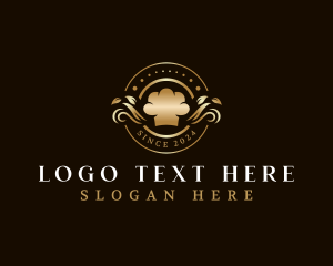 Cafeteria - Luxury Floral Toque logo design
