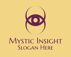 Divination - Eye Moon Planet Astrology logo design