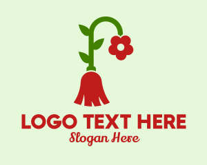 Leaf - Nature Flower Broom logo design