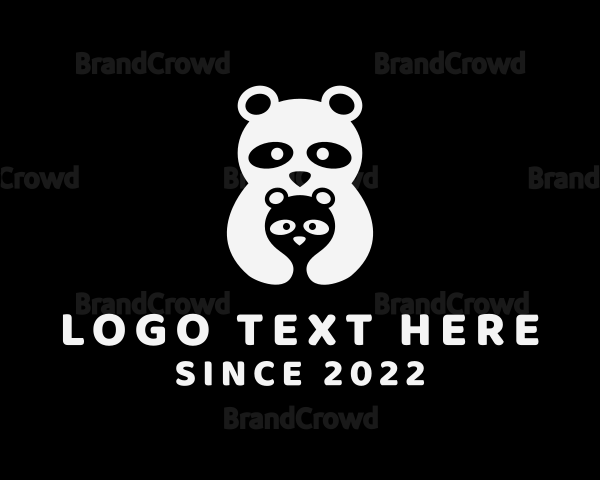 Panda Baby Cub Logo
