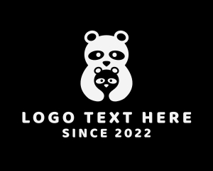 Teddy Bear - Panda Baby Cub logo design