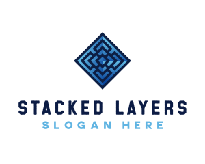 Premium Tile Layer logo design