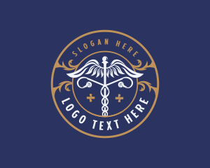 Wings - Caduceus Medical Healthcare logo design