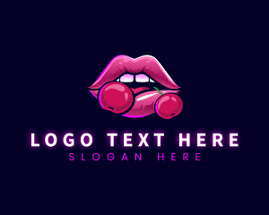 Boutique - Sexy Cherry Lips logo design