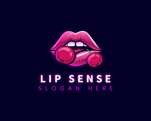 Sexy Cherry Lips logo design