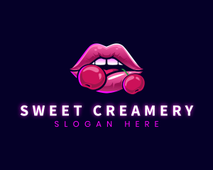 Sexy Cherry Lips logo design