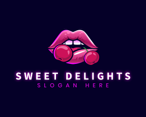 Sexy Cherry Lips logo design