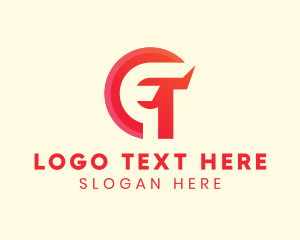 Negative Space - Red Letter G Repair logo design