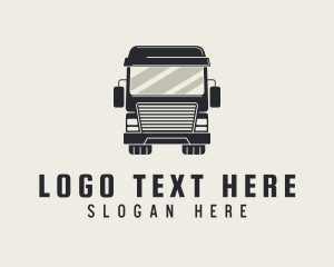 Haulage - Vehicle Transport Truck logo design