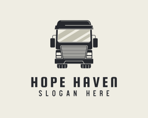 Movers - Vehicle Transport Truck logo design