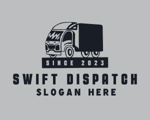 Dispatcher - Retro Shipping Truck logo design