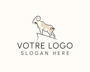 Dairy Goat Horn Logo