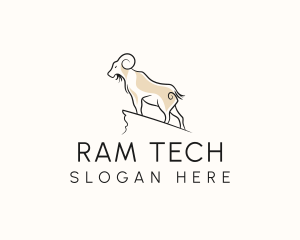 Dairy Goat Horn logo design