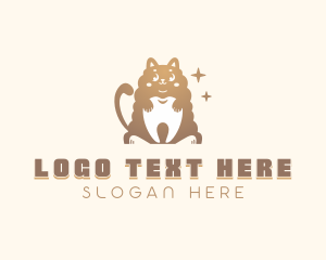 Dentist - Cat Tooth Dentist logo design