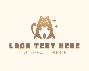 Cat Tooth Dentist Logo