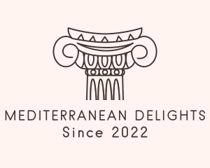 Mediterranean - Mediterranean Greek Italian Column logo design