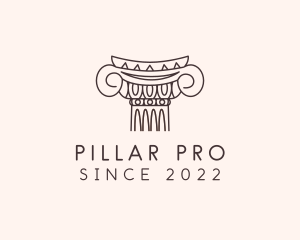 Mediterranean Greek Column logo design