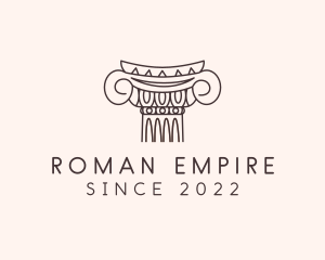 Roman - Mediterranean Greek Italian Column logo design