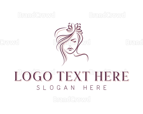 Floral Hairdresser Salon Logo