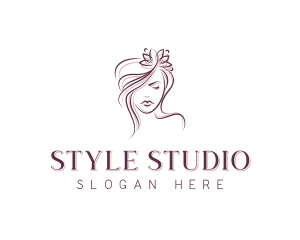 Floral Hairdresser Salon logo design