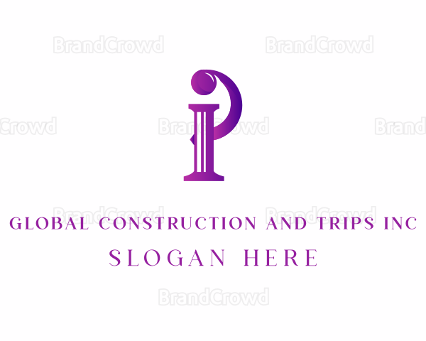 Elegant Serif Letter I Logo