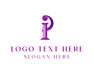 Souvenir Shop - Elegant Serif Letter I logo design