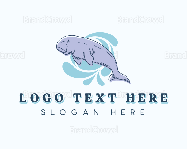 Sea Cow Dugong Logo