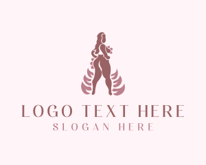 Naked - Sexy Nude Woman logo design