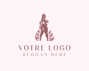 Nude - Sexy Nude Woman logo design