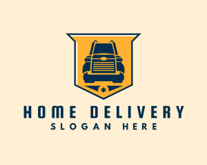 Freight Truck Transport logo design