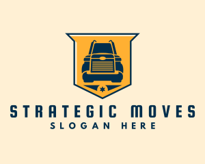 Freight Truck Transport logo design