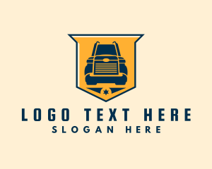 Moving Company - Freight Truck Transport logo design